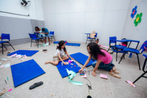 CRAS Itinga II realiza oficina lúdica com crianças assistidas pelo centro