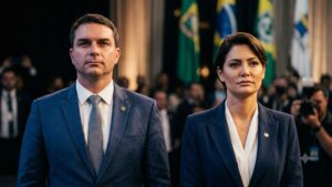 Michelle pode ser vice de Flávio Bolsonaro? Hipótese ganha força nos bastidores e alimenta especulações sobre crise na direita