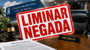 Almir queria assumir a presidência na tora, mas a Justiça estava ligada: liminar é negada e Sapucaia segue no comando da Câmara de Lauro de Freitas