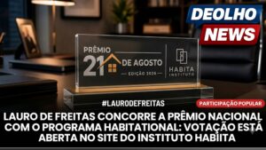 Lauro de Freitas concorre a prêmio nacional de habitação com o projeto “Tá Rebocado”; votação está aberta