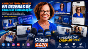 Cibele de Teobaldo 4478 amplia presença na mídia e leva campanha a dezenas de canais de comunicação