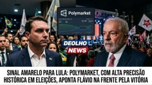 SINAL AMARELO PARA LULA: POLYMARKET, COM ALTA PRECISÃO HISTÓRICA EM ELEIÇÕES, APONTA FLÁVIO NA FRENTE PELA VITÓRIA